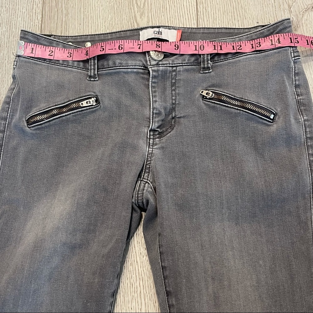 CABI Cropped Black Skinny Stretch Jeans Size 6 - Picture 3 of 9